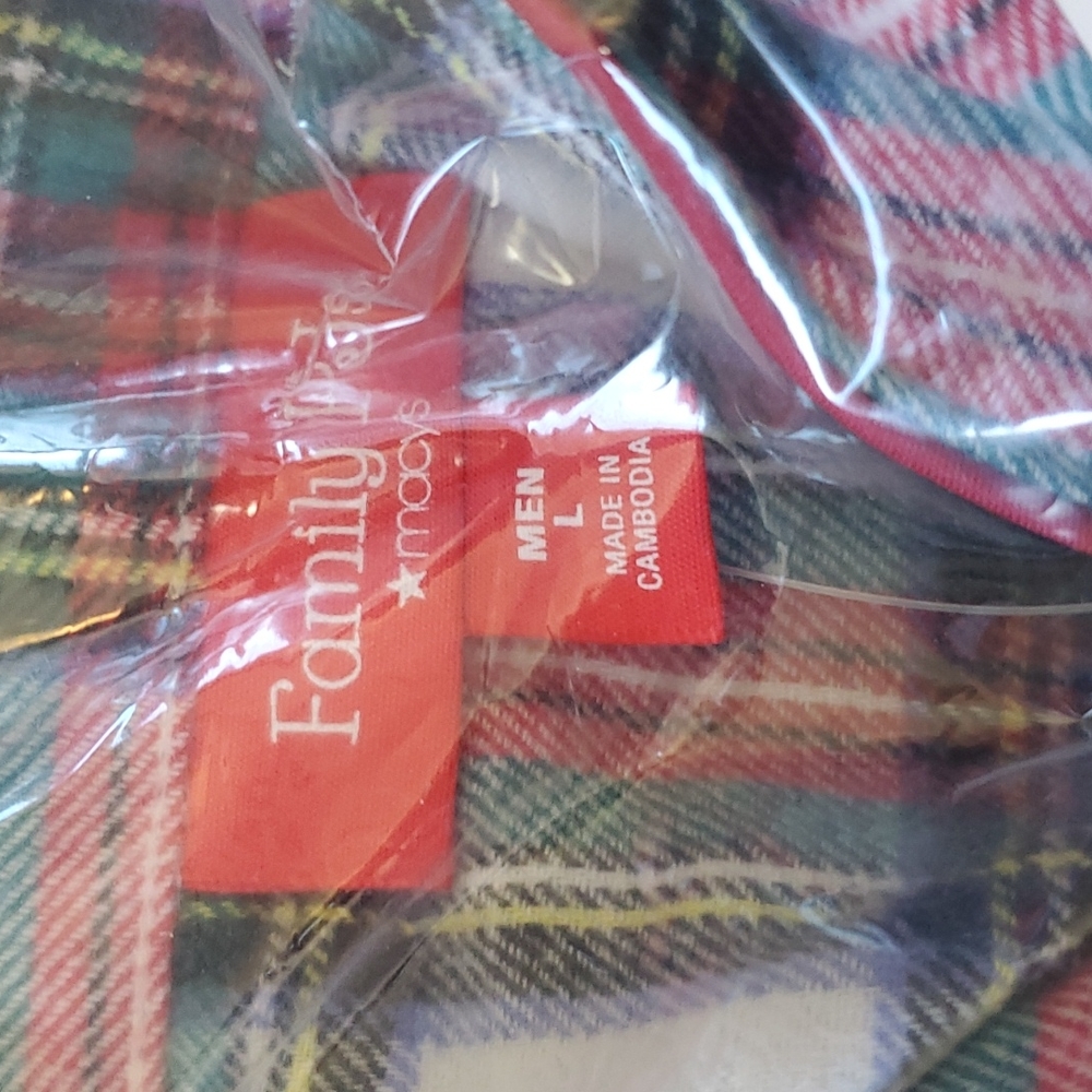 Men's plaid pajama set by Family PJs for Christmas in Stewart plaid pattern - Picture 7 of 9